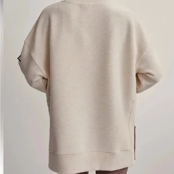 Varley Anthropologie Side Zip Sweatshirt - Picture 3 of 15